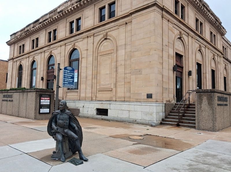 William Henry Harrison Marker and Sculpture image. Click for full size.