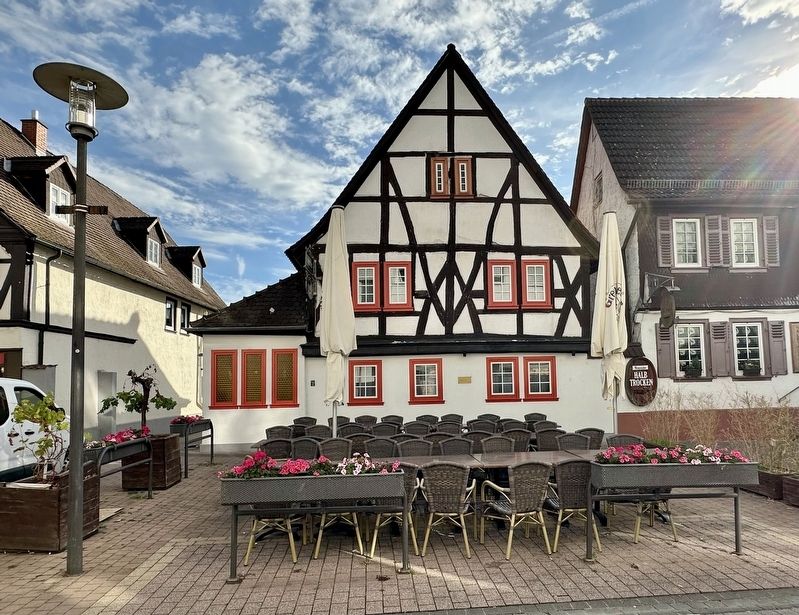 Das Älteste Fachwerkhaus / The Oldest Half-Timbered House and marker. Click for full size. Das Älteste Fachwerkhaus / The Oldest Half-Timbered House and marker image. Click for full size.