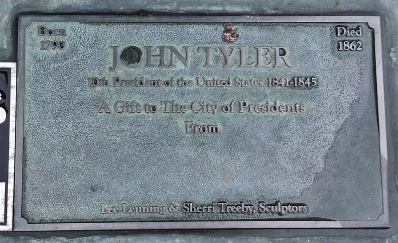 John Tyler Marker. Click for full size. John Tyler Marker image. Click for full size.