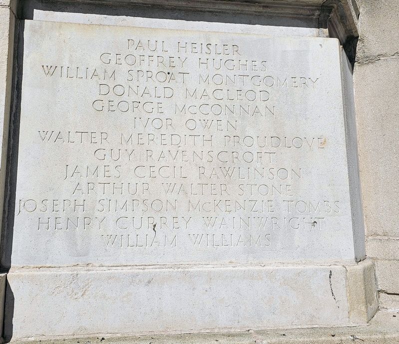 Liverpool Exchange Newsroom War Memorial (Right Panel). Click for full size. Liverpool Exchange Newsroom War Memorial (Right Panel) image. Click for full size.