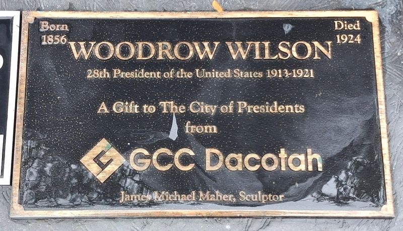 Woodrow Wilson Marker image. Click for full size.