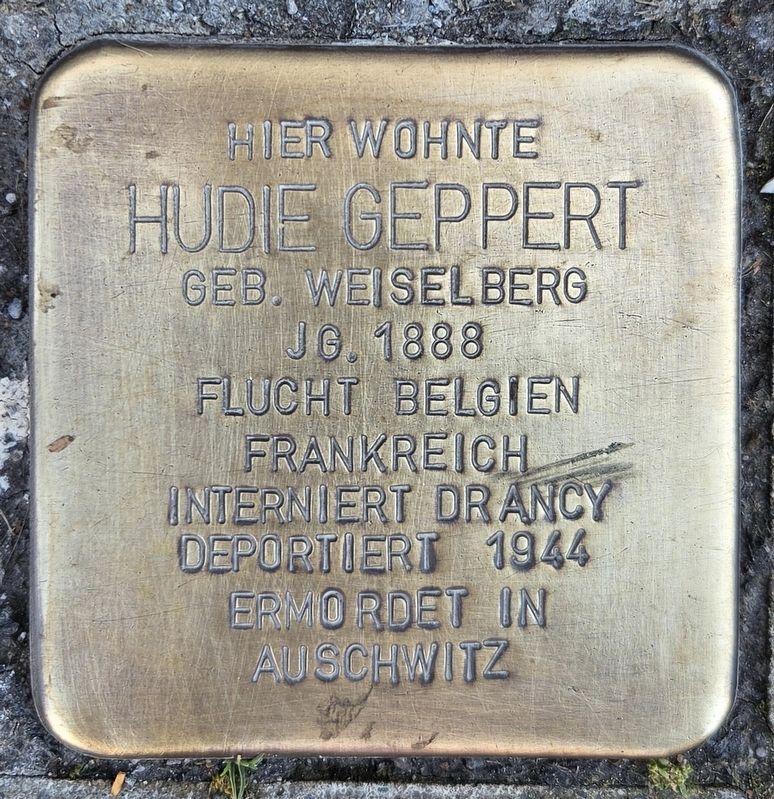 Hudie Geppert Marker. Click for full size. Hudie Geppert Marker image. Click for full size.