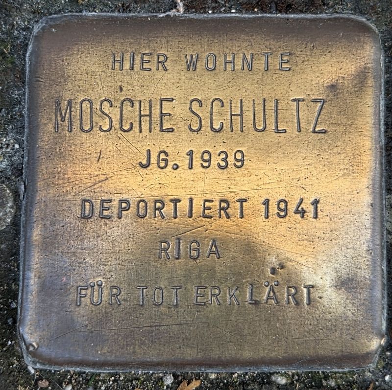 Mosche Schultz Marker. Click for full size. Mosche Schultz Marker image. Click for full size.