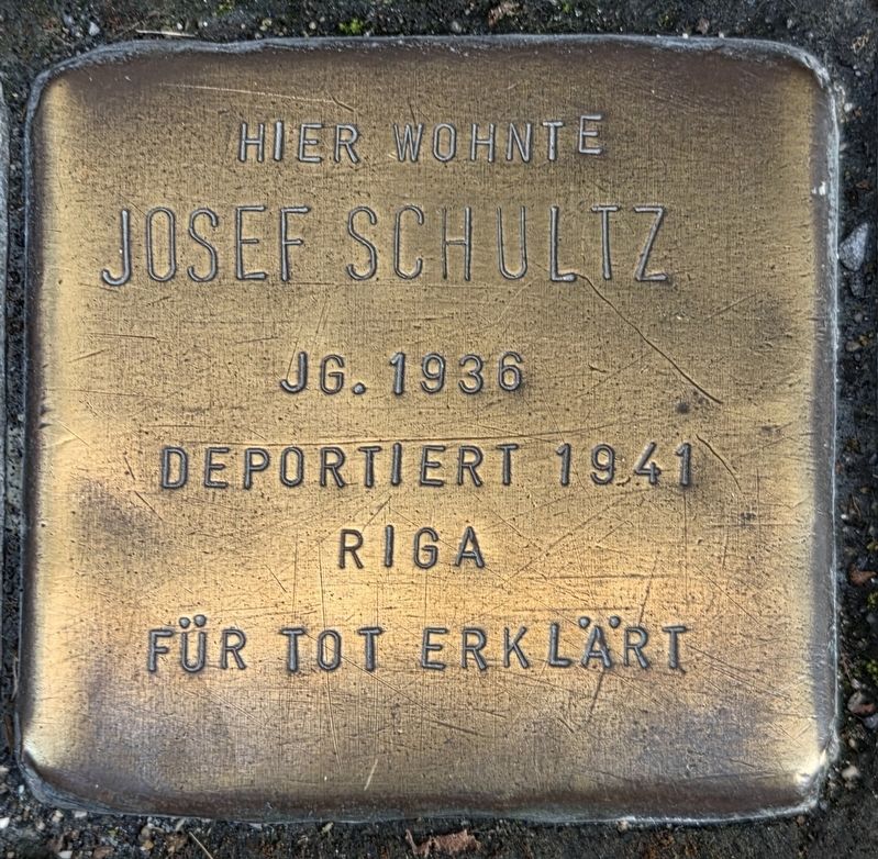 Josef Schultz Marker. Click for full size. Josef Schultz Marker image. Click for full size.
