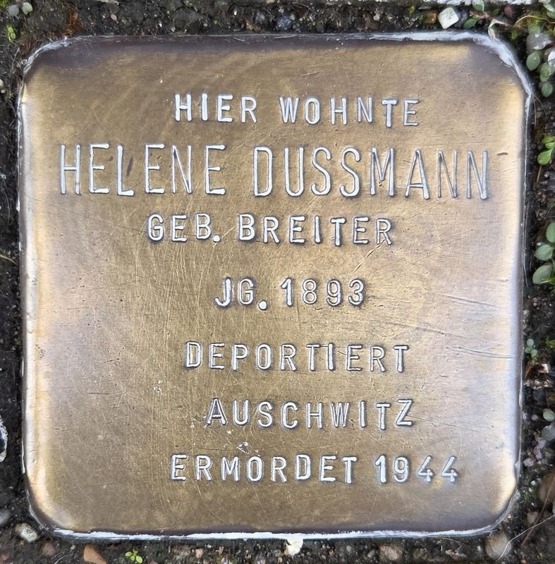 Helene Dussmann Marker. Click for full size. Helene Dussmann Marker image. Click for full size.