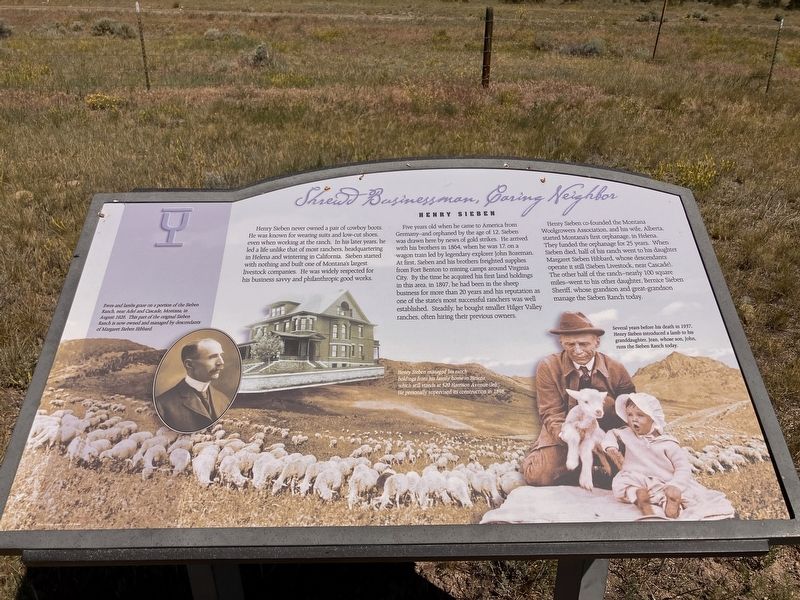 Shrewd Businessman, Caring Neighbor Marker image. Click for full size.