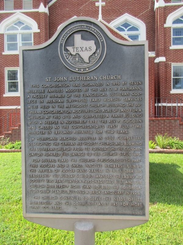 Saint John Lutheran Church Marker image. Click for full size.