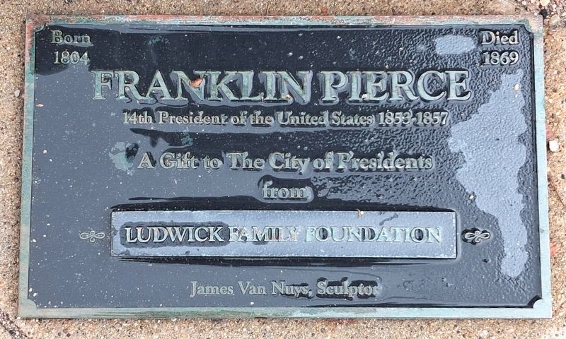 Franklin Pierce Marker image. Click for full size.