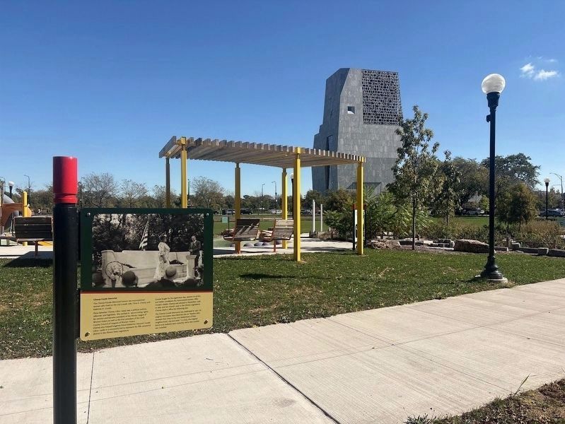The marker with the Obama Presidential Center in the background image. Click for full size.