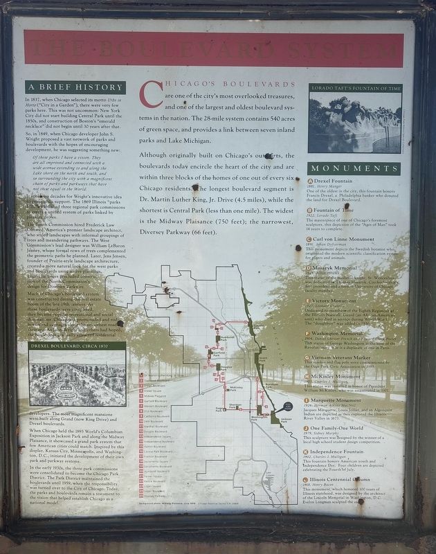 The Boulevard System Marker image. Click for full size.