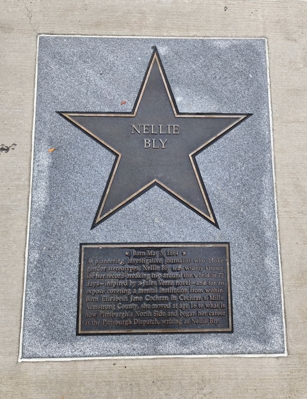 Nellie Bly Marker image. Click for full size.