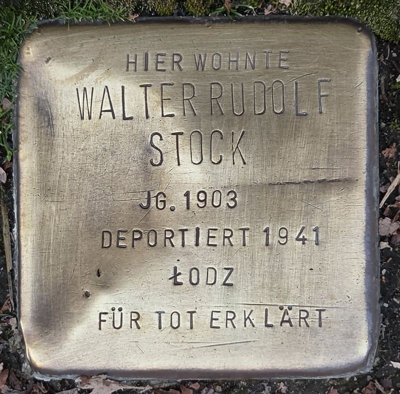 Walter Rudolf Stock Marker image. Click for full size.