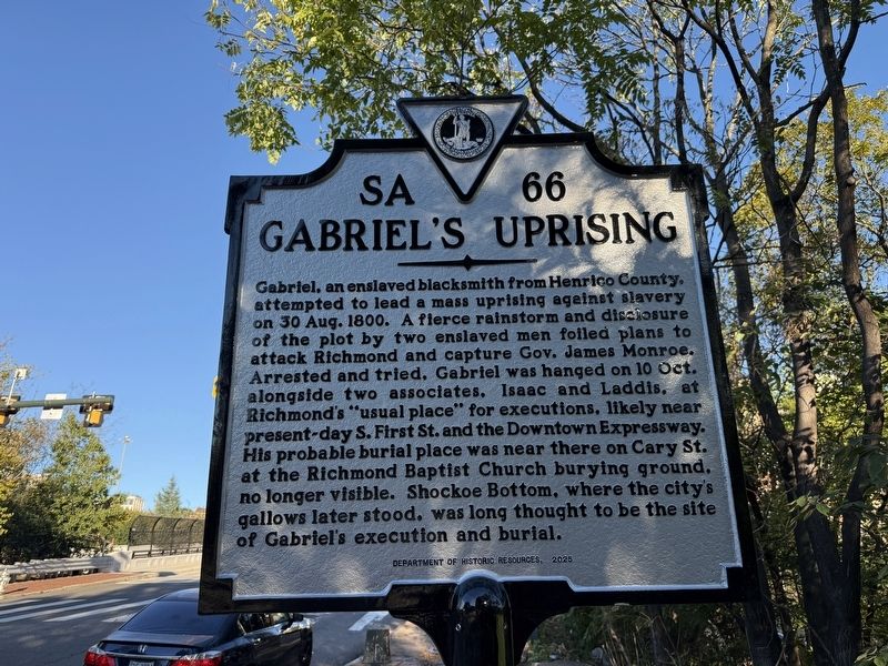 Gabriel's Uprising Marker image. Click for full size.