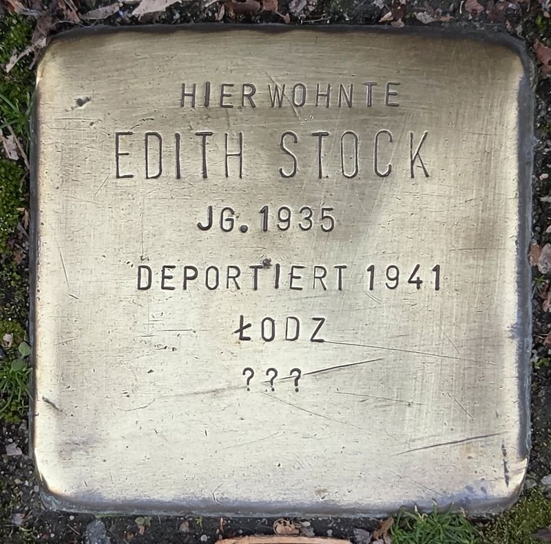 Edith Stock Marker image. Click for full size.