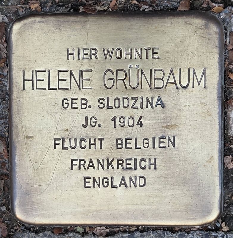 Helene Grünbaum Marker. Click for full size. Helene Grünbaum Marker image. Click for full size.