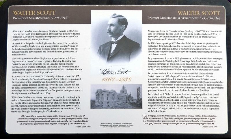 Walter Scott Marker. Click for full size. Walter Scott Marker image. Click for full size.