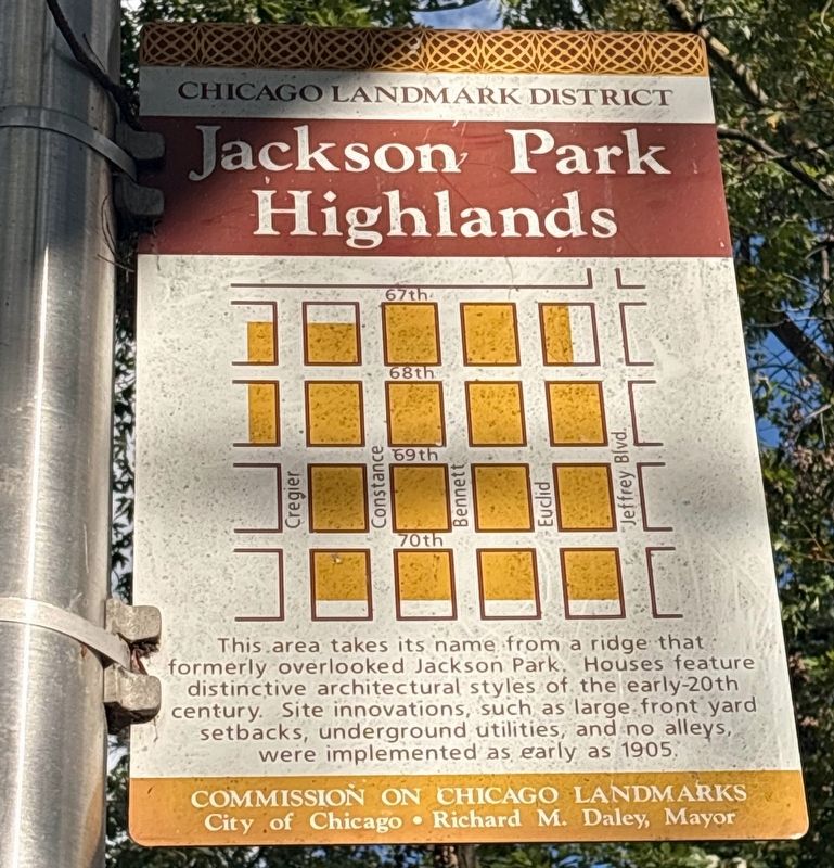 Jackson Park Highlands Marker image. Click for full size.