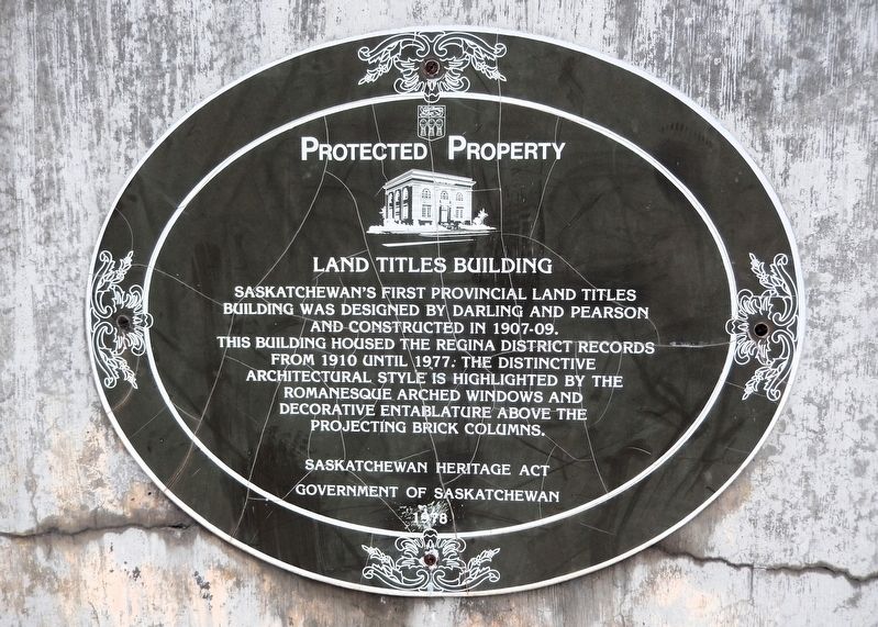 Land Titles Building Marker image. Click for full size.