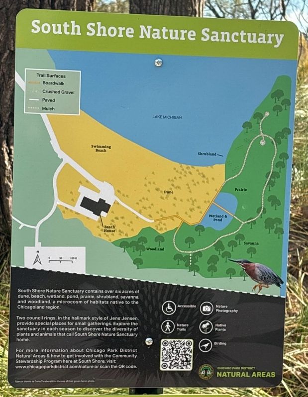 South Shore Nature Sanctuary Marker. Click for full size. South Shore Nature Sanctuary Marker image. Click for full size.