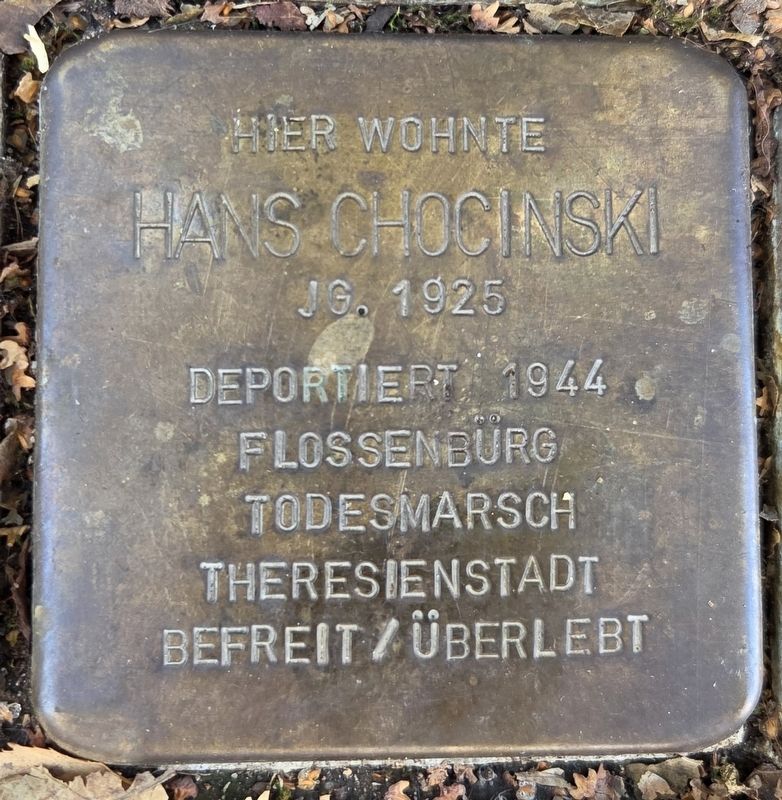 Hans Chocinski Marker image. Click for full size.