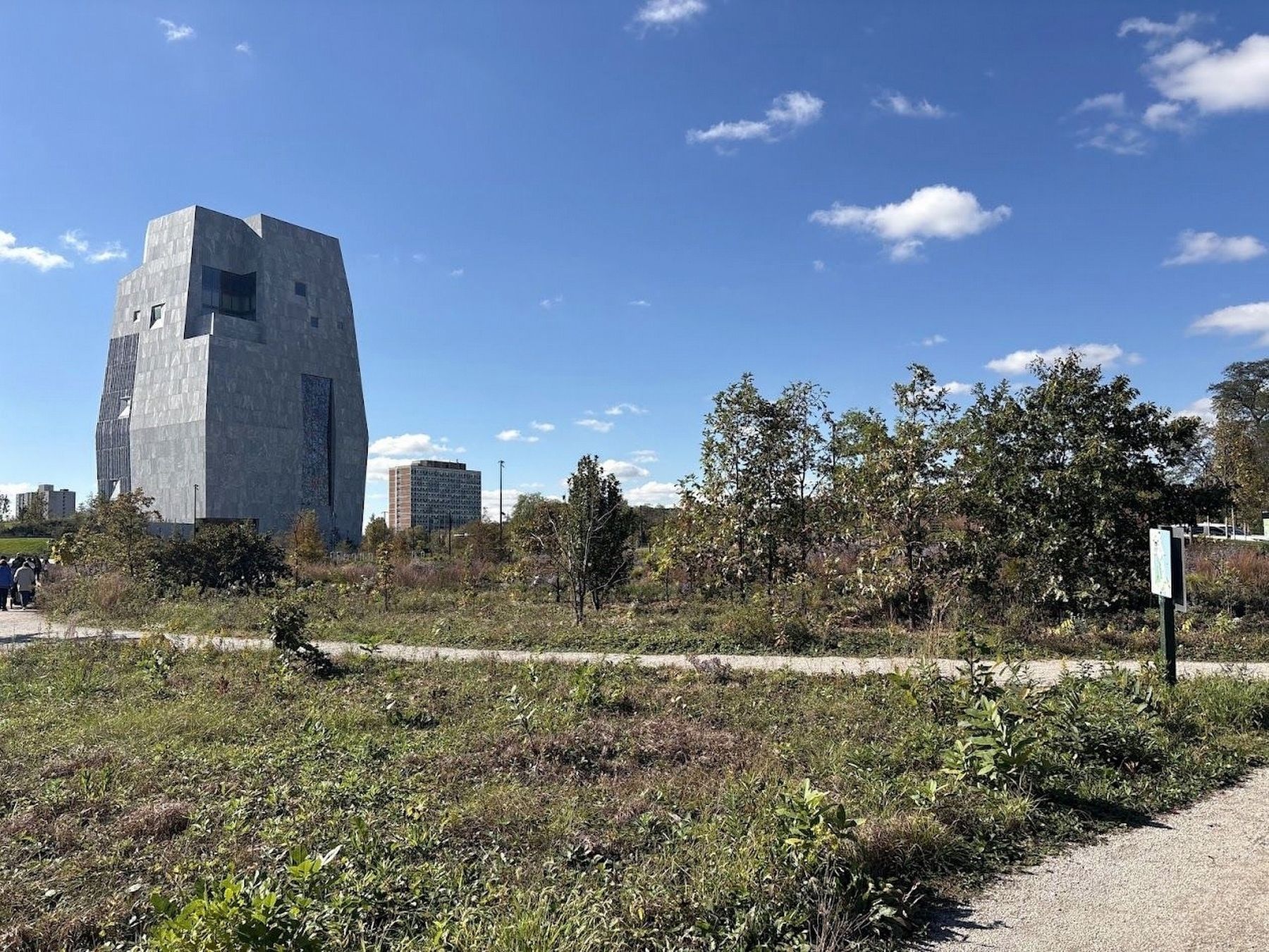 Jackson Park Improvements Marker near the Obama Presidential Center image. Click for full size.