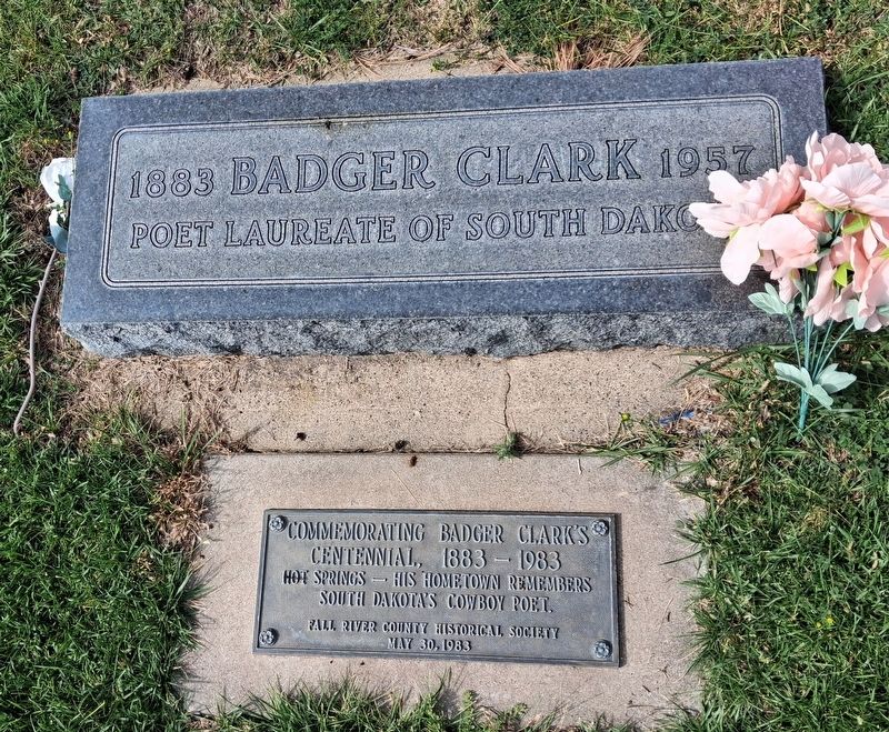 Badger Clark Markers. Click for full size. Badger Clark Markers image. Click for full size.