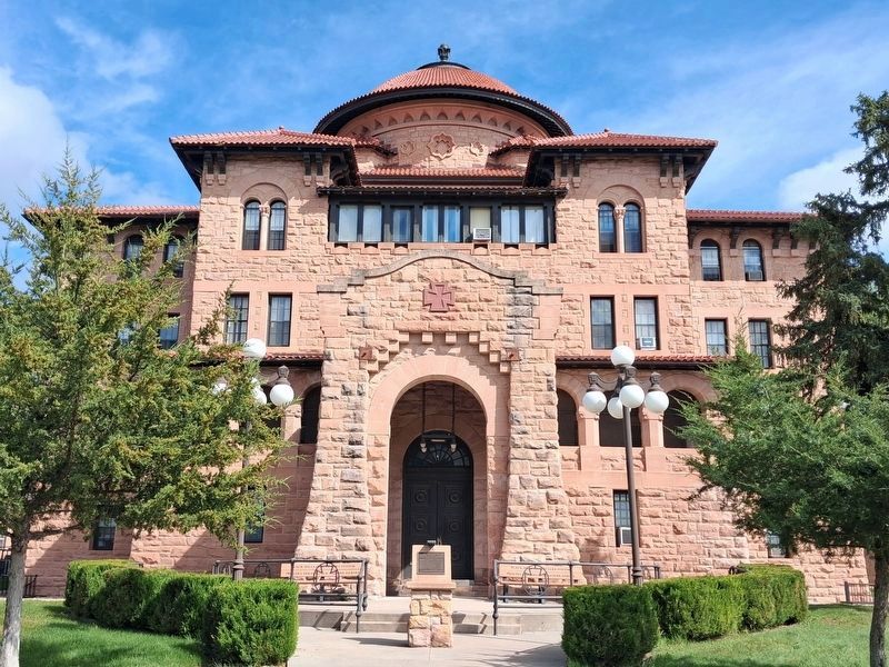 Battle Mountain Sanitarium Administration Building and NHL Marker image. Click for full size.