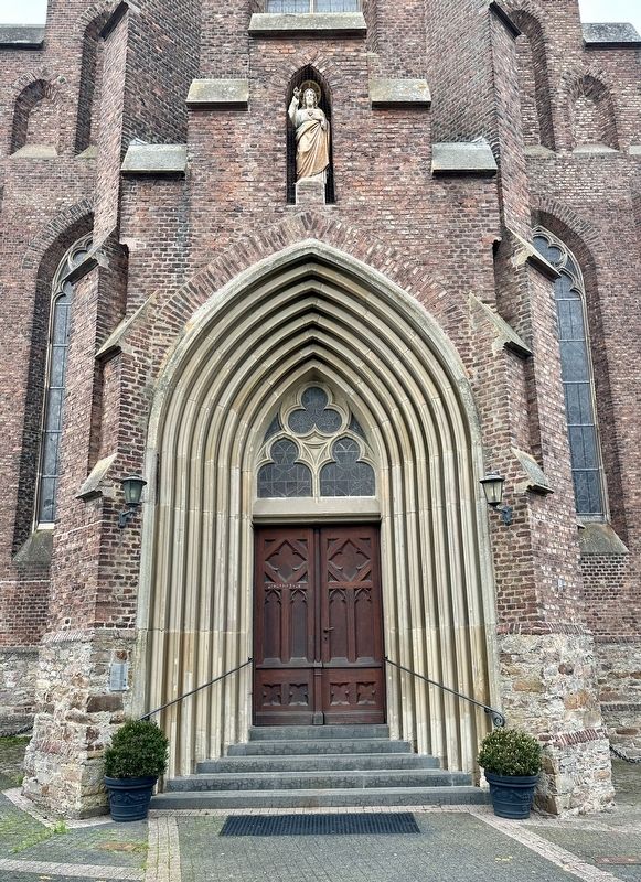 The Organ of the St. Erasmus Parish Catholic Church Marker - wide view image. Click for full size.