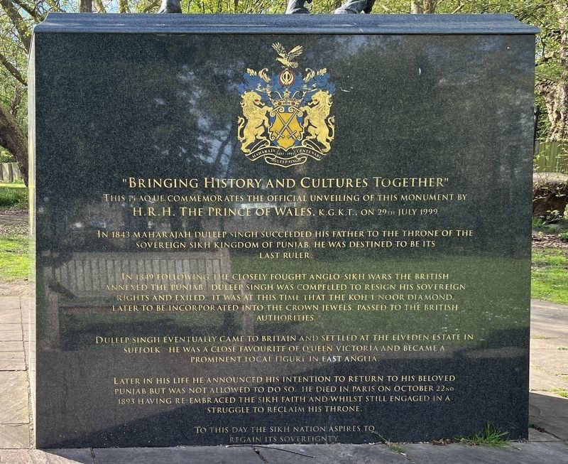 Mahar Rajah Duleep Singh Marker image. Click for full size.