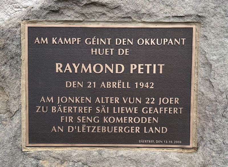 Raymond Petit Marker image. Click for full size.