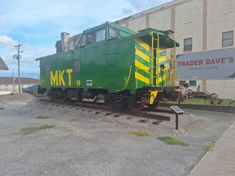 Missouri-Kansas-Texas Railroad No. 6 Cupola Caboose Marker image. Click for full size.