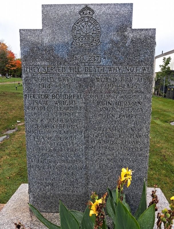 World Wars Memorial. Click for full size. World Wars Memorial image. Click for full size.