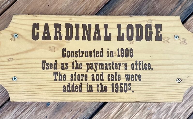 Cardinal Lodge Marker image. Click for full size.